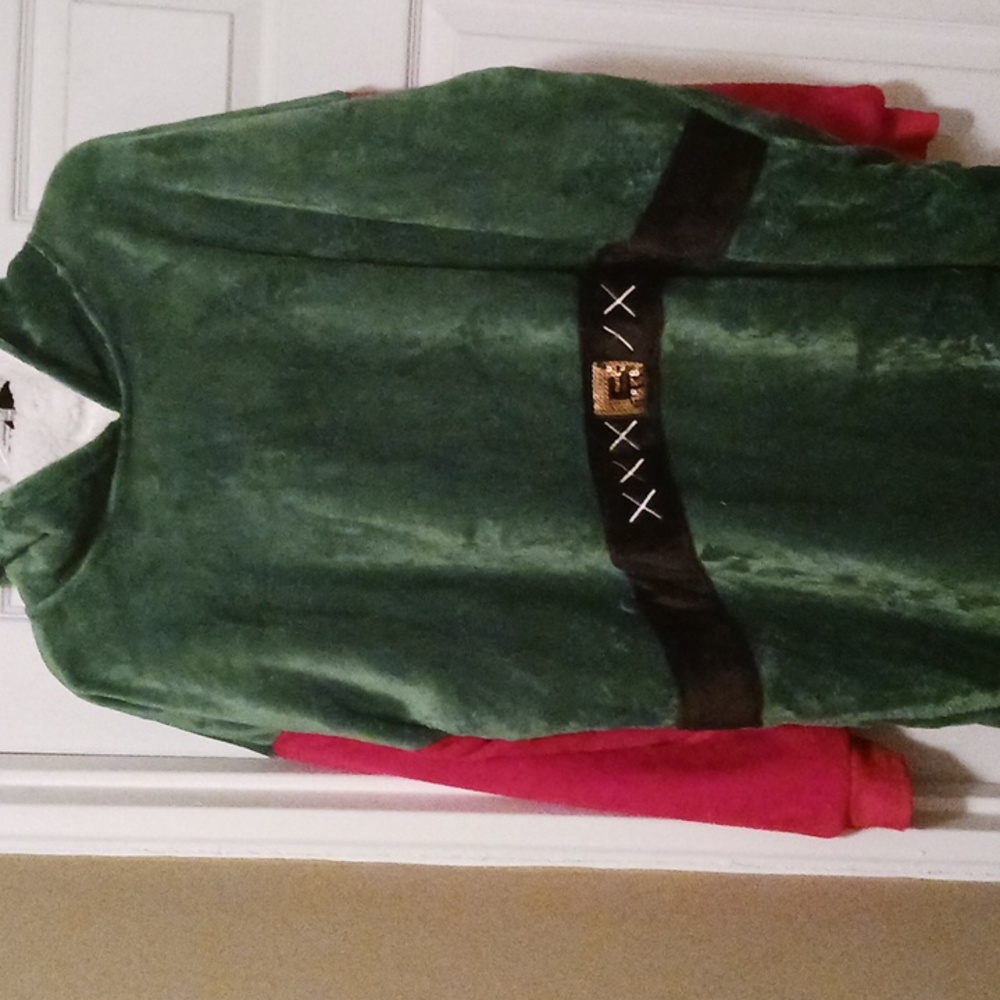 Weekending Christmas One piece pullover/Pajama top w Hood